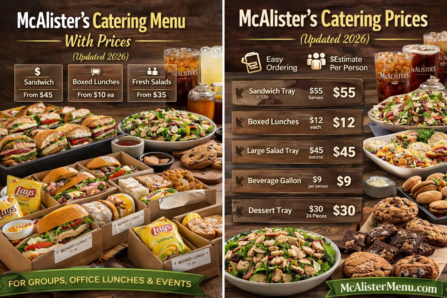 McAlister’s Catering Menu With Prices 